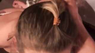 Rope slave deepthroat’s again