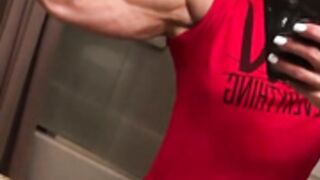 ripped biceps and abs