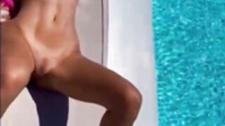 Stefbabyg nude by the pool