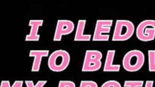 I pledge to blow my brother