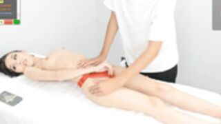 Min_Cha topless massage in thong on 11 Oct 2022