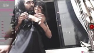 Marla143tyler speaking Telugu removing mask and sucking