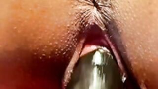 Suzy Cortez plays with a dildo