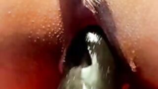 Suzy Cortez plays with a dildo