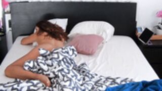 Esmi masturbates in the morning