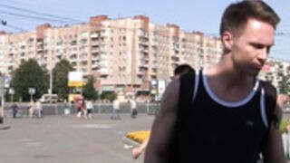 Anna Taylor - cute girl fucks with 2 guys in the boat