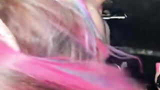 Thick BBW Sucks Cock at Gloryhole