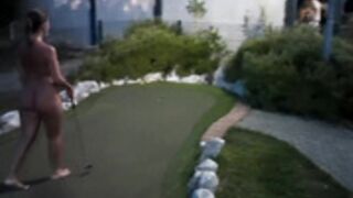 Lily_is_naked:Lily playing golf