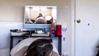 Beautiful big booty Latina on live T ik T ok