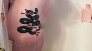 HUGE natural tit amateur showers