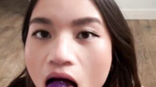 Azn dildo bj and ride