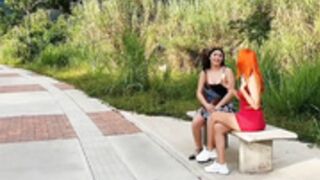 strangers control dildo in public