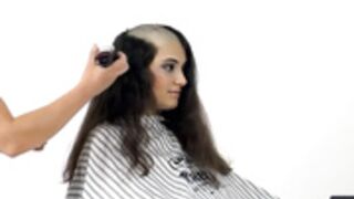 stunning girl shaved smooth bald