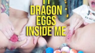 Masha Yang play eggs in ass rosebud