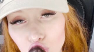 Lenina crowne  black dildo bj