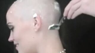 gorgeous lady shaved smooth bald 2