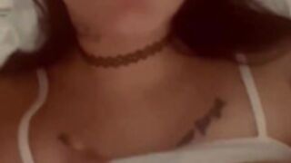 Dildo fuck before her Ex visit