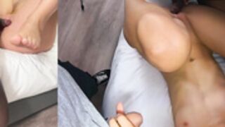 Kiss1Couple OF Cuck Sloppy Seconds - Double Creampie