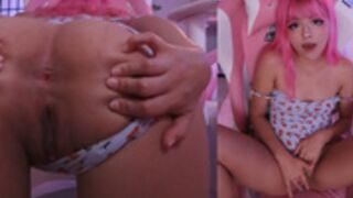 Luvcoregf shows ass and masturbates
