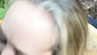 Brandi Love Blowjob in the woods