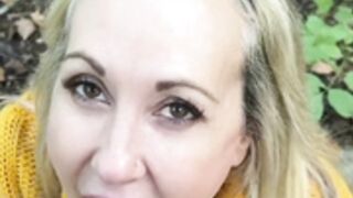 Brandi Love Blowjob in the woods