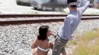 Adriana Chechik in public