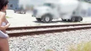 Adriana Chechik in public