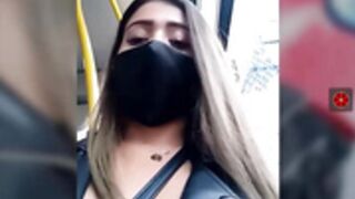 Sara Fun Squirt In Bus