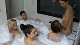 Elettra Lilith with Monica and Kristy bath