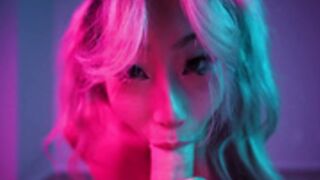 AeriesSteele OF Neon Lights POV Close-Up BJ