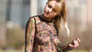 Bitchinbubba - Rachel Topless Painting in the Park