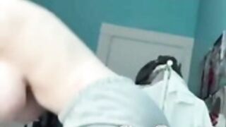 Unknown girl (green hair massive tits) pt 2