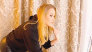 Myassistant leather pants tease