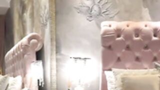 Laracharm sexy dance in blue satin dress