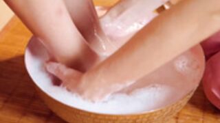 ASMR Massage - FOOT SOAP MASSAGE