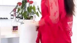 yael cohen red lingerie