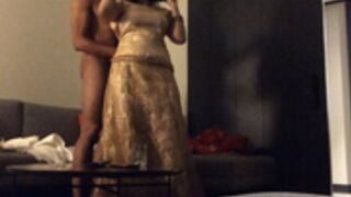 This slut let a black man fuck her in her wedding dress