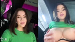 misssskiss Big boobs hoe chaffeured in her 6 series BMW