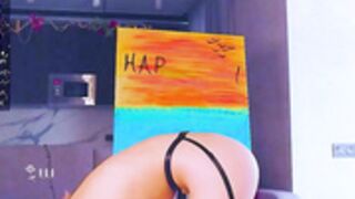 Angella_kleee ends her painting Bob Ross among Hoes