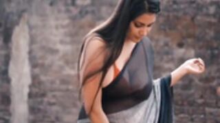 Saree stripping slow motion