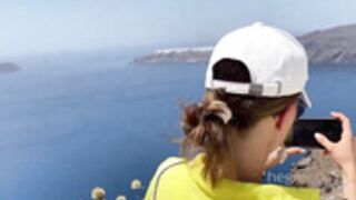 Natalia nude in Santorini