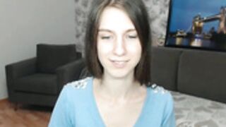 Angelica Jem skinny brunette strips. Perfect body 3