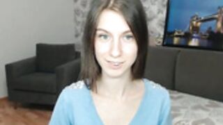 Angelica Jem skinny brunette strips. Perfect body 3