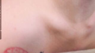 Dinablush candle wax on tits 2