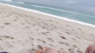 AbbyLynn fucks on private beach