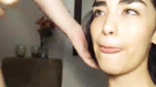 pinkpigss getting cum on her face