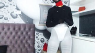 Darly Amour (Lily Paw) dancing in nylon mask
