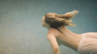 Eila Adams underwater topless
