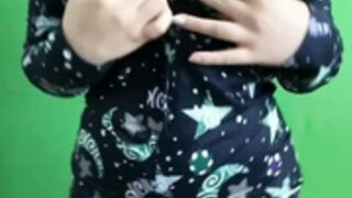 Avabamby bombshell bra striptease 2