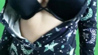 Avabamby bombshell bra striptease 2